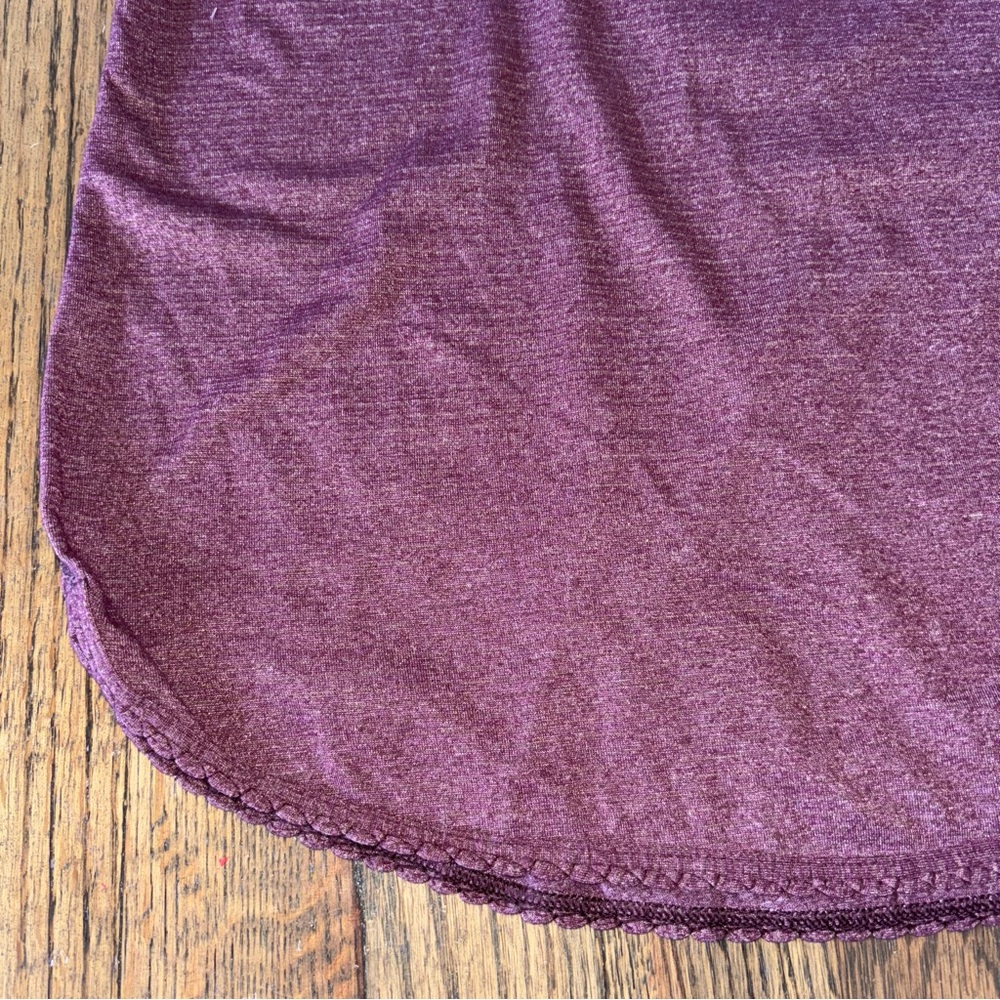 Lululemon Athletica Women’s 105 Singlet SE Lasercut Heathered BordeauxDrama Sz 6 - Picture 4 of 11